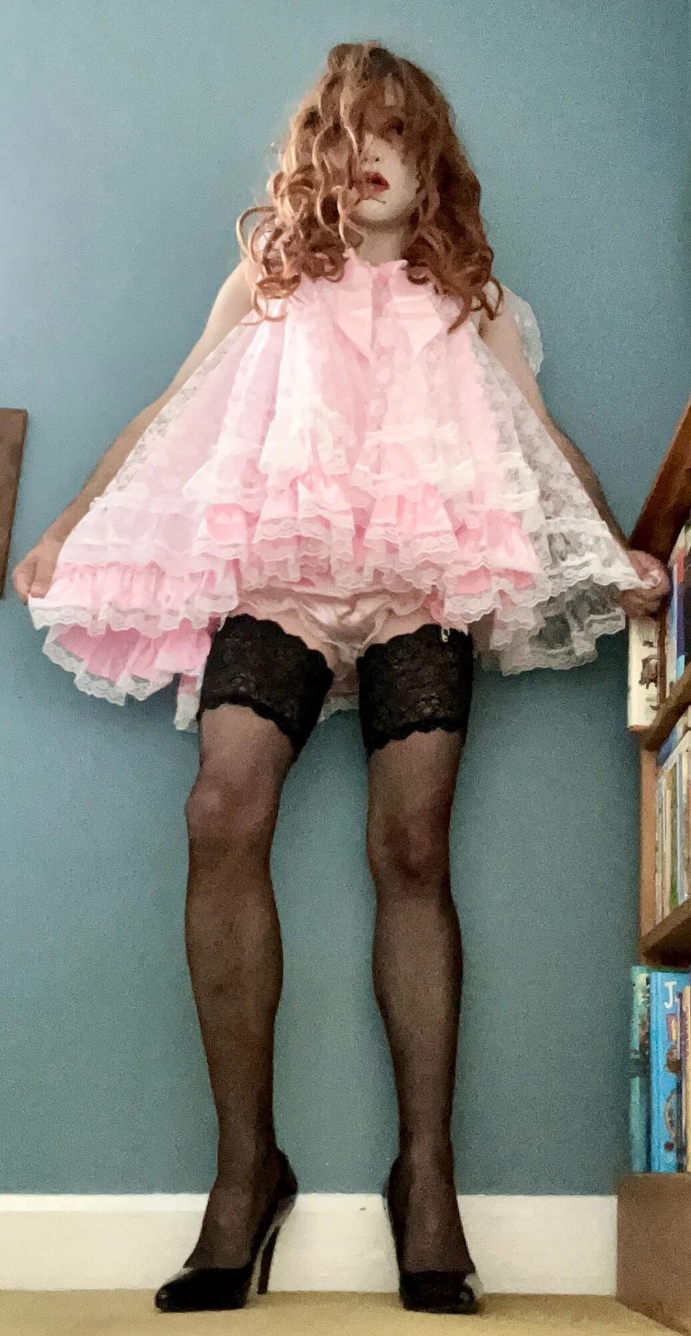 Pink frilly sissy #3