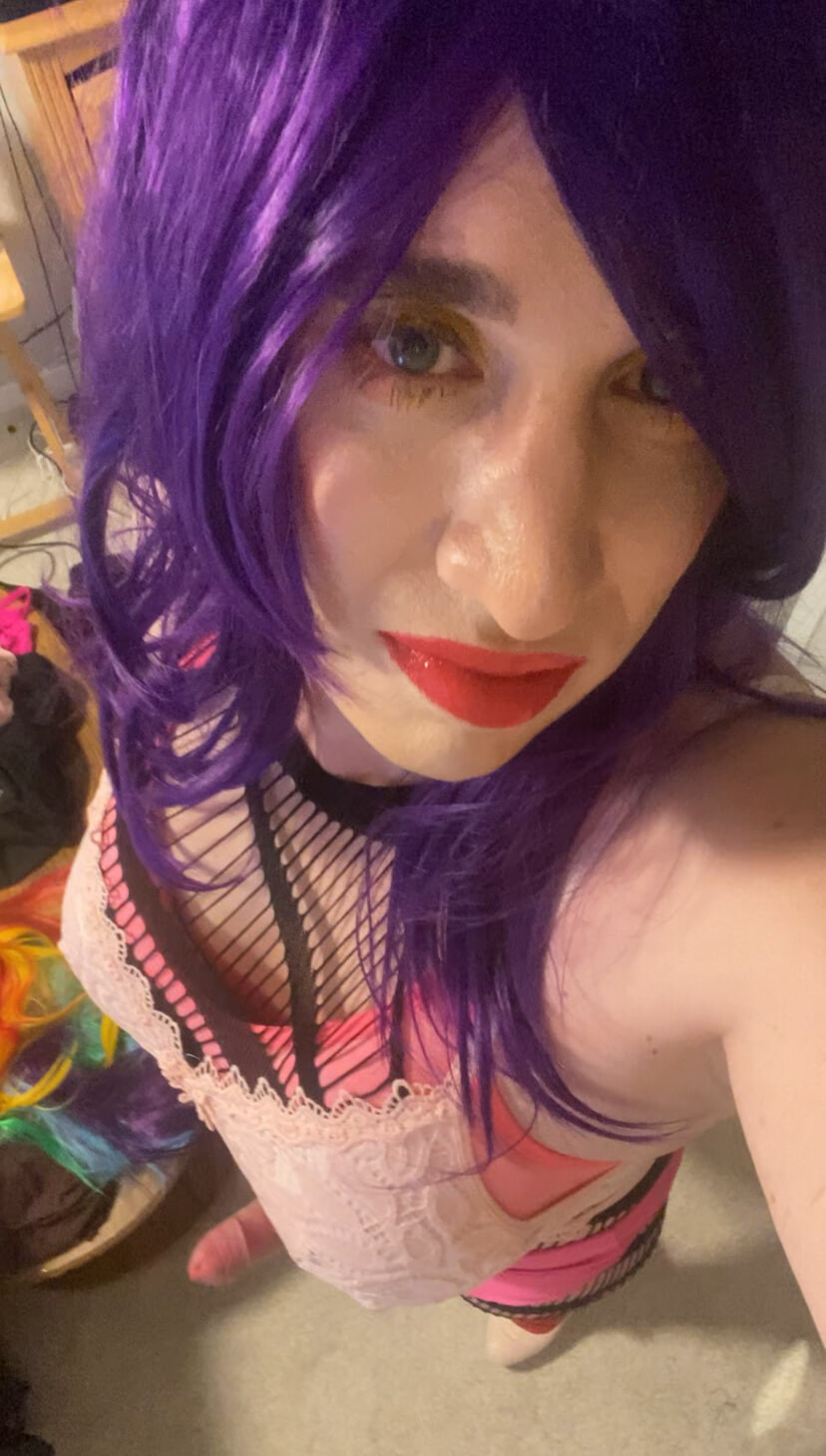 Colourful crossdresser sissy #11