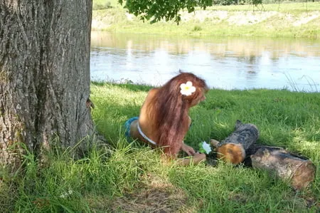 mermaid under the tree         