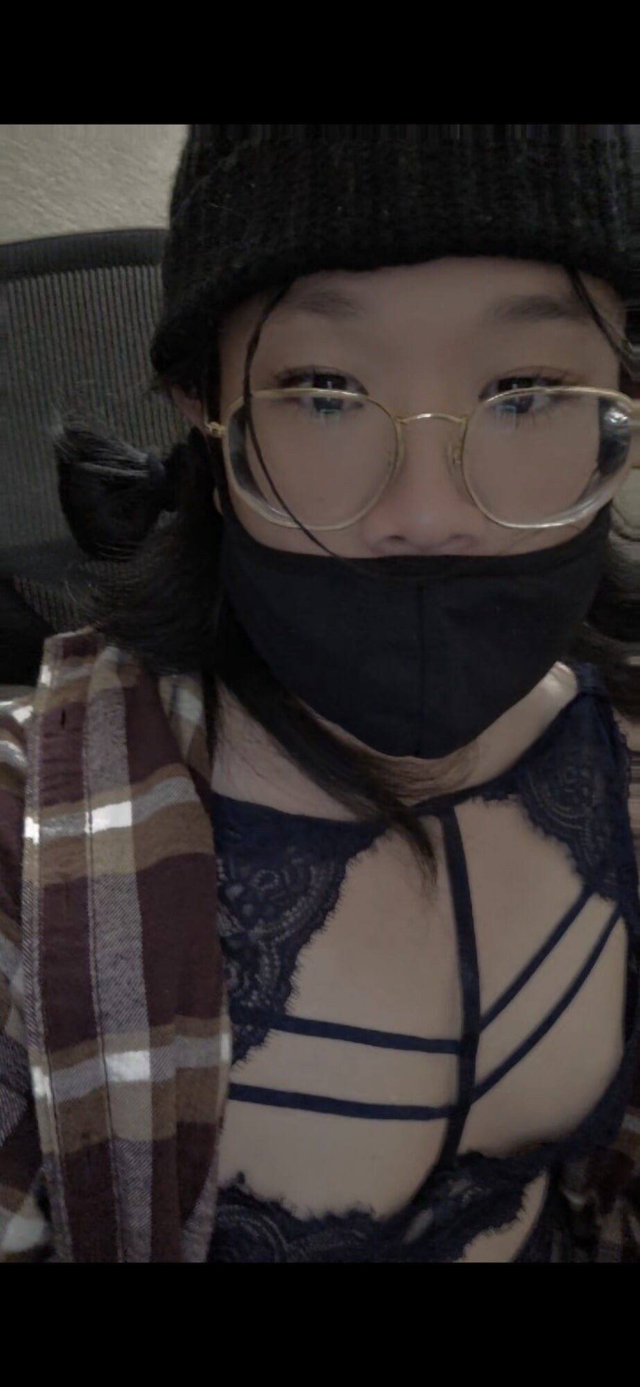 Sissy Asian Slut in Lingerie Selfie