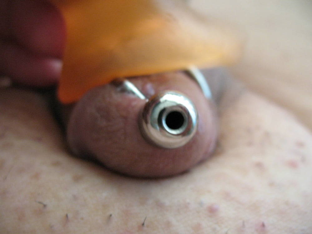 More steel in cock with glans rings #31