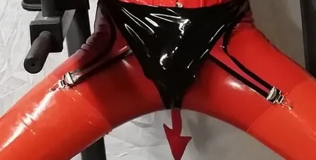 alison in rubber         