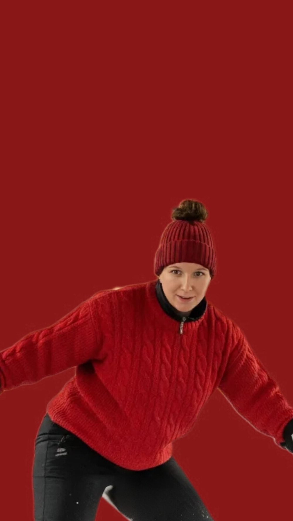 I wore my red sweater and was nude for my 61f soccer coach  #24