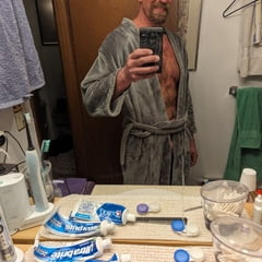Me in a bathrobe 