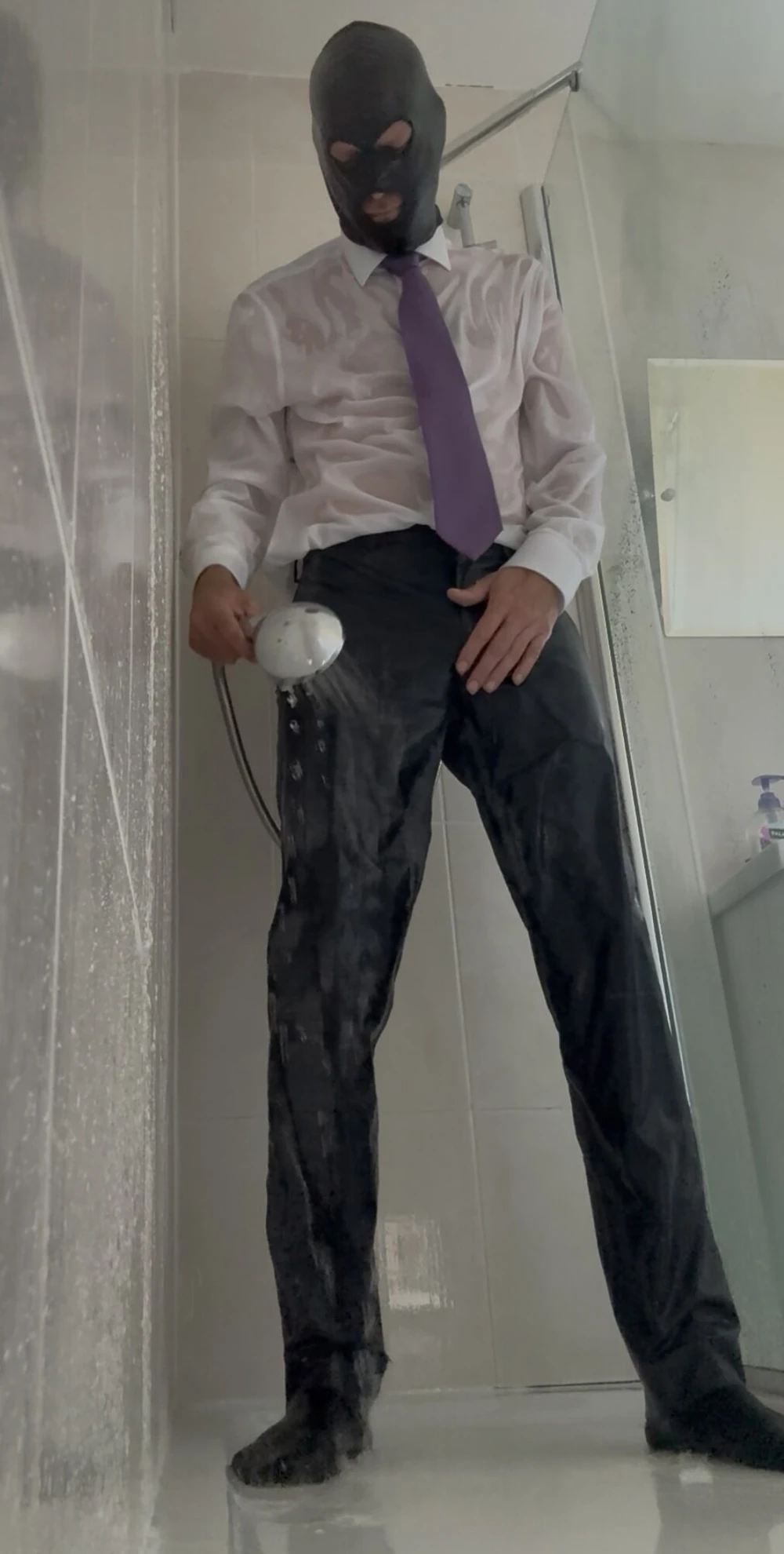 prostate_play - business man showering and trans doll fun #3