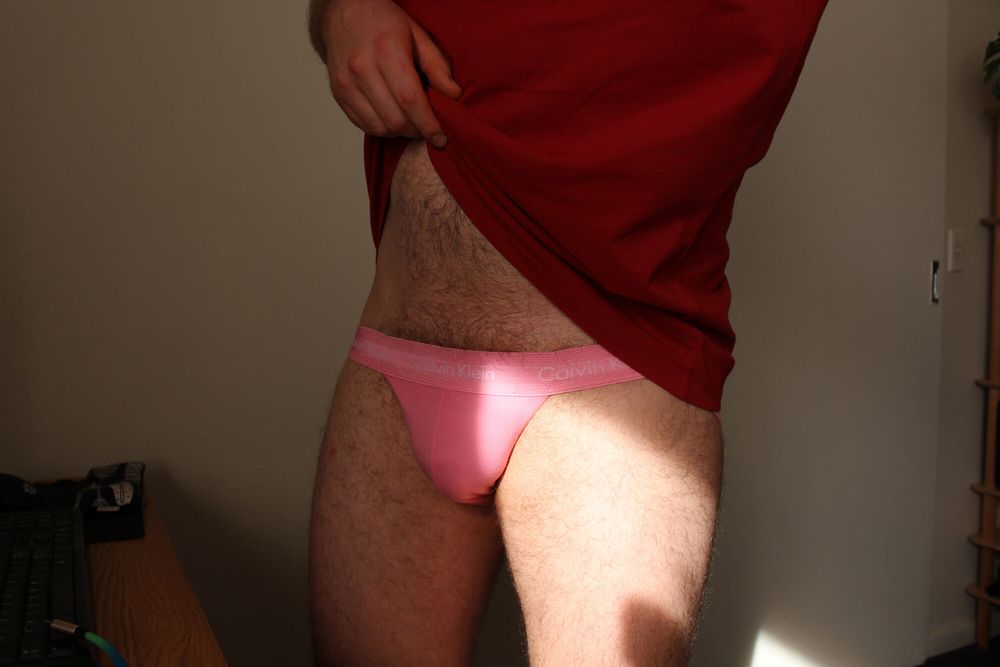 Pink Jockstrap Soft Cock #5