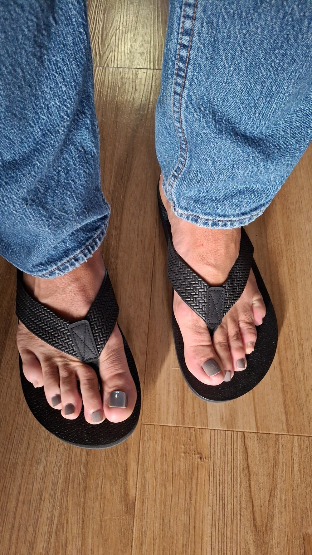 Do you like my feet in jeans? #7