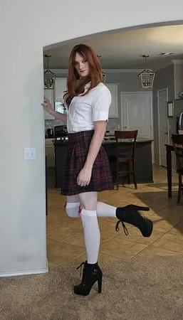 sissy femboy school girl         