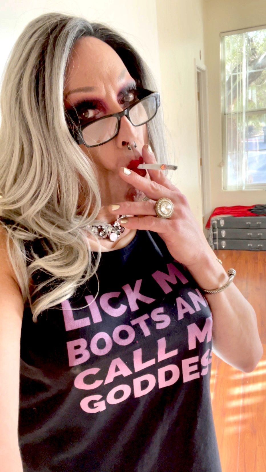 Trans Goddess Smoking Fetish #54