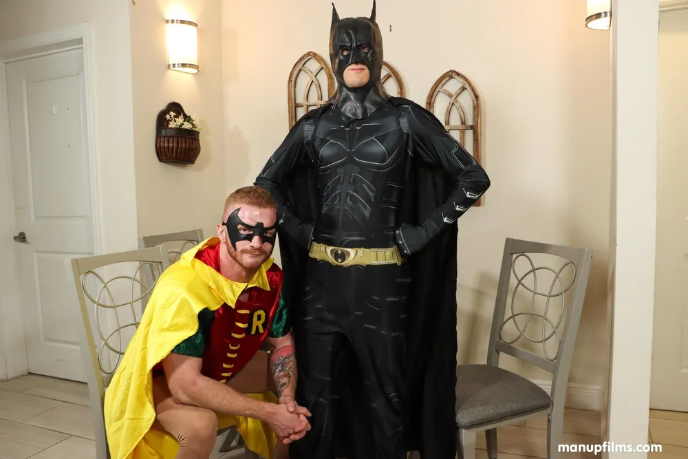 Batman wanking sidekick Robin for ManUpFilms  #3