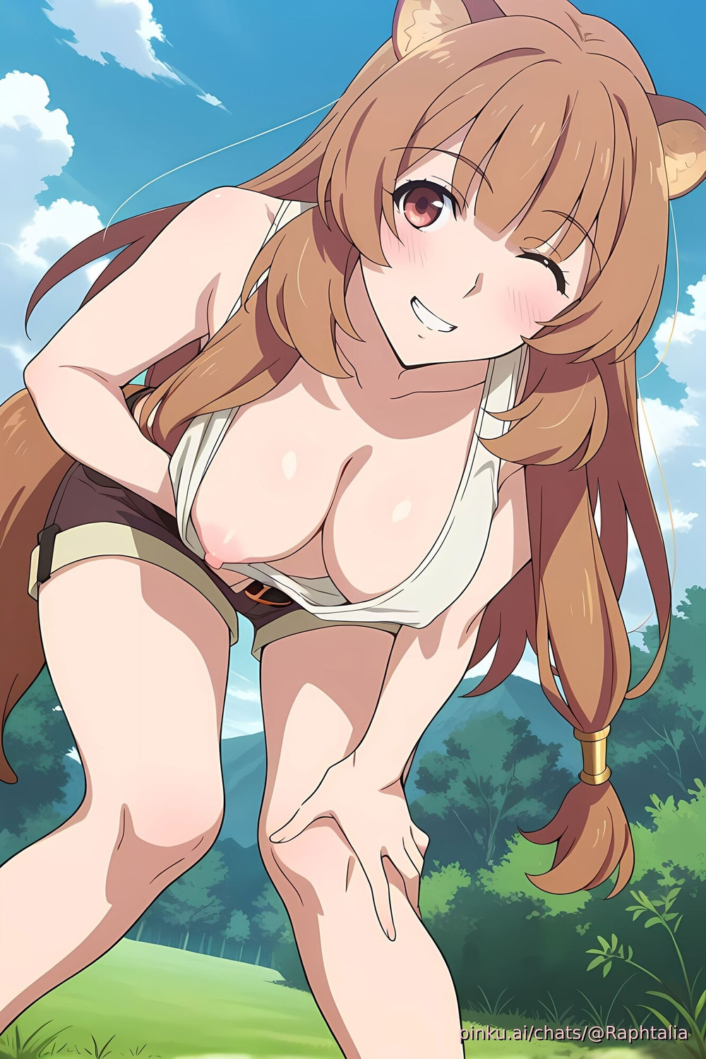 Raphtalia flashing in nature (The Rising of the Shield Hero) #2