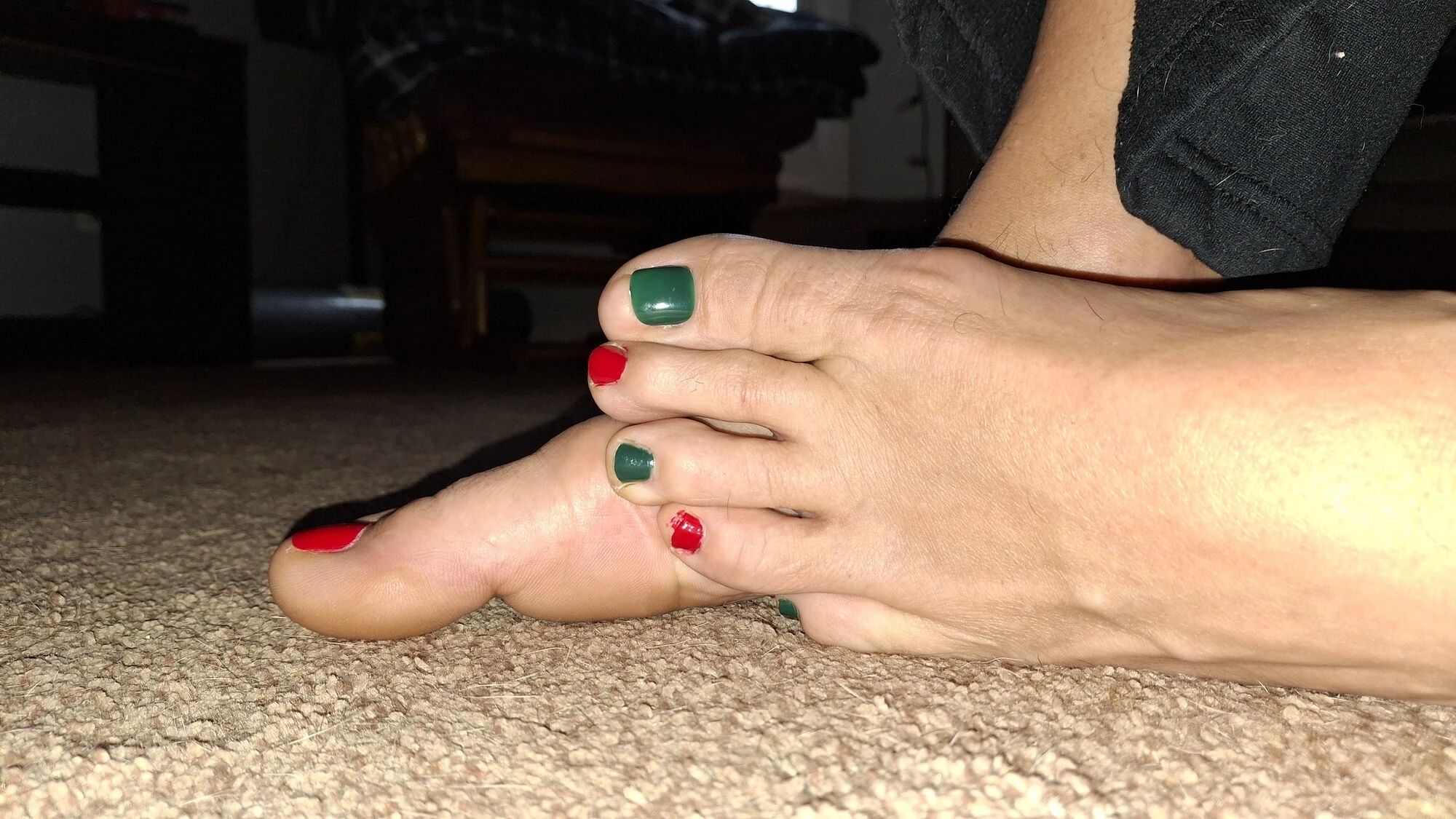 My Christmas toes