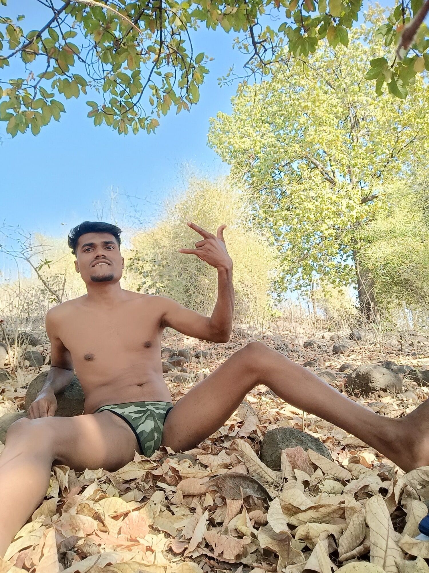 Sanju gamit on river advanture hot and sexy looking in man  #27