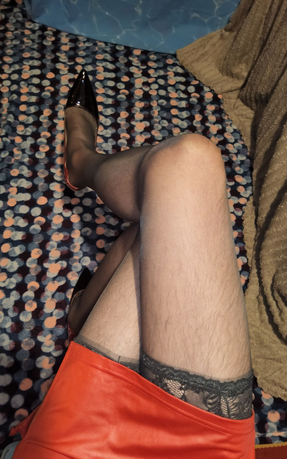 Teasing in My Black Stocking #14