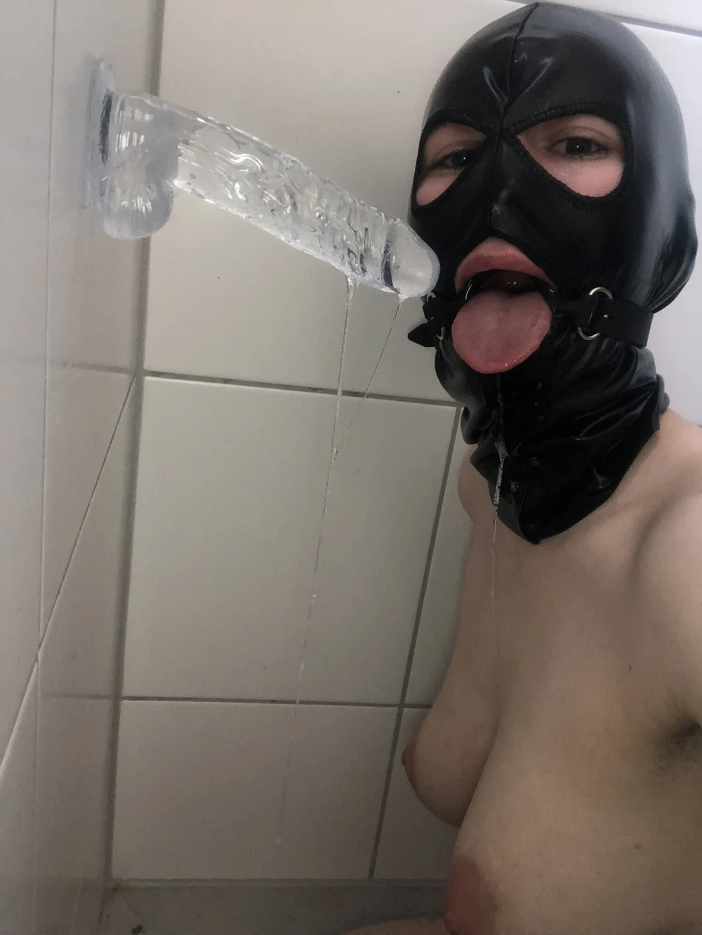 I love gagging on Dildos #5