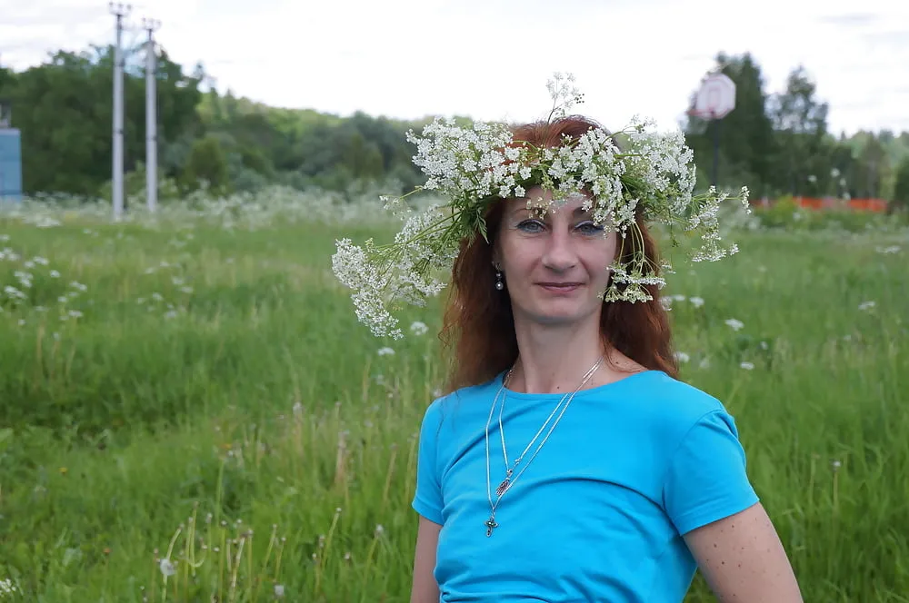 My Wife in White Flowers (near Moscow) #22