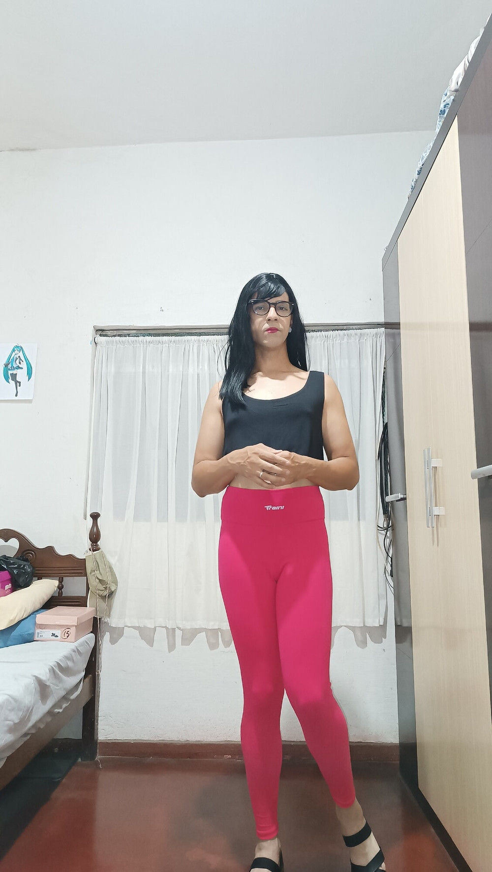 Sakura Nakamura Costume legs Red Gym #3