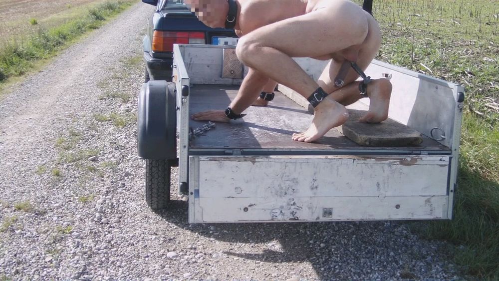 Car Trailer Outdoor Slave Man #13