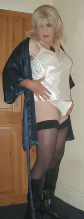 sarah in satin         