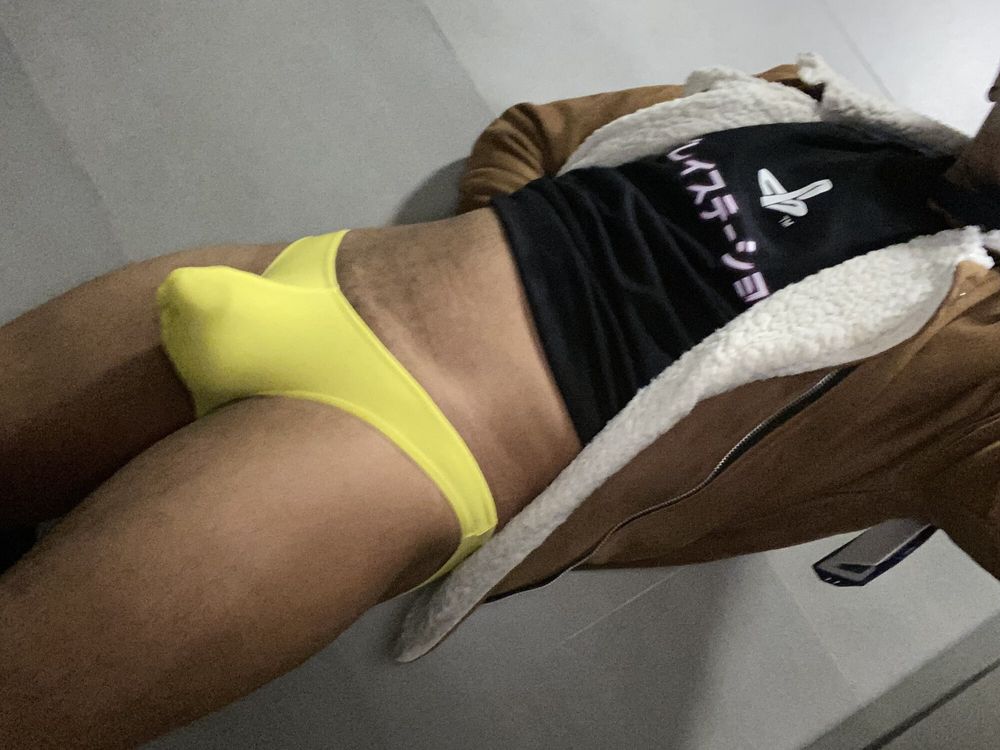 Yellow thong  #15