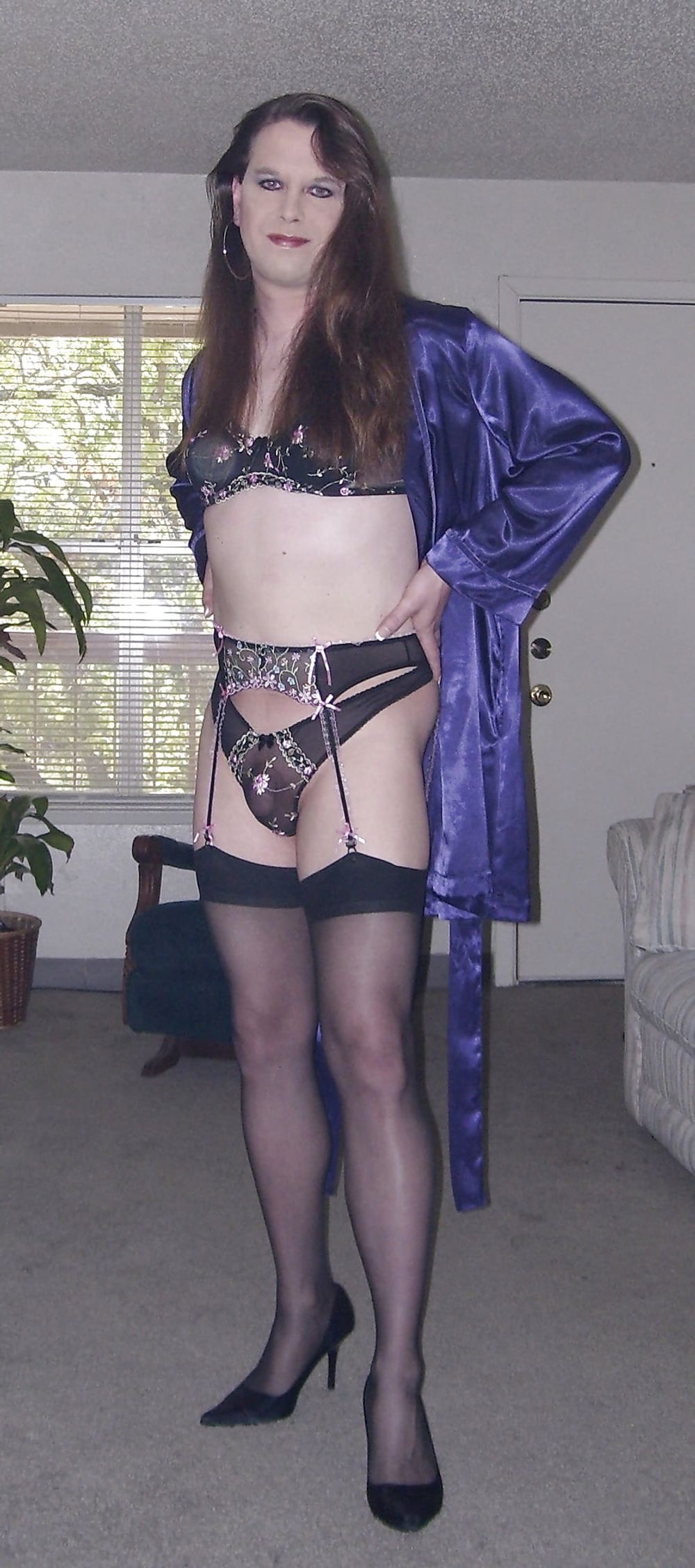 Joanie - Embroidered Bra and Garter Belt Set #30