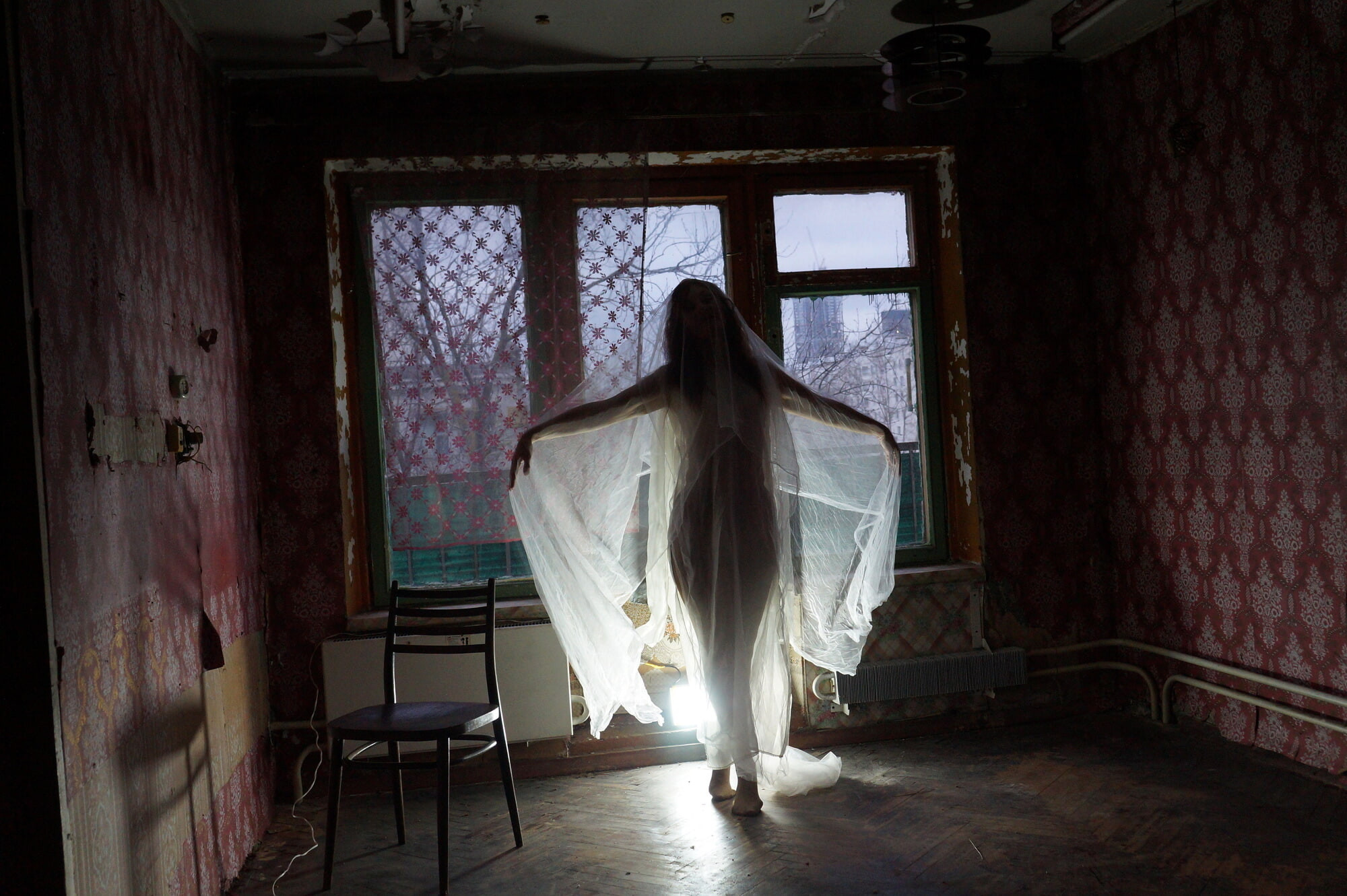 Ghost in a-maj in abandoned House #34