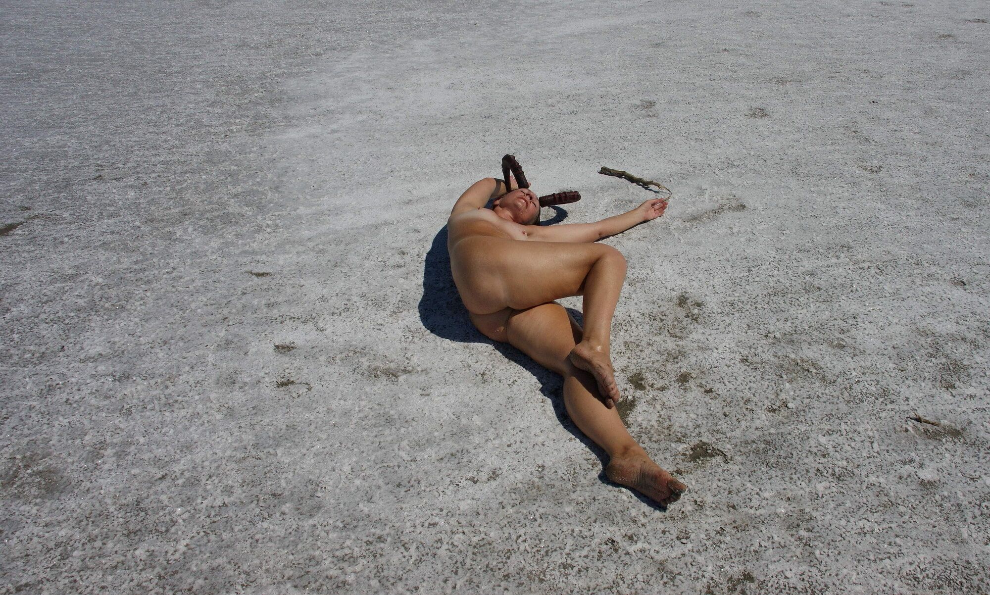 Lying on the salt lake Elton #50
