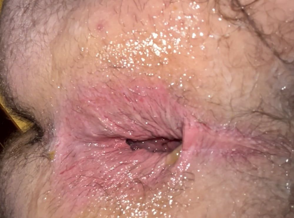 Real gape and gape from hollow plug and cum dripping out #5