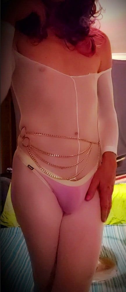 Pink bodysuit and pantys  #16