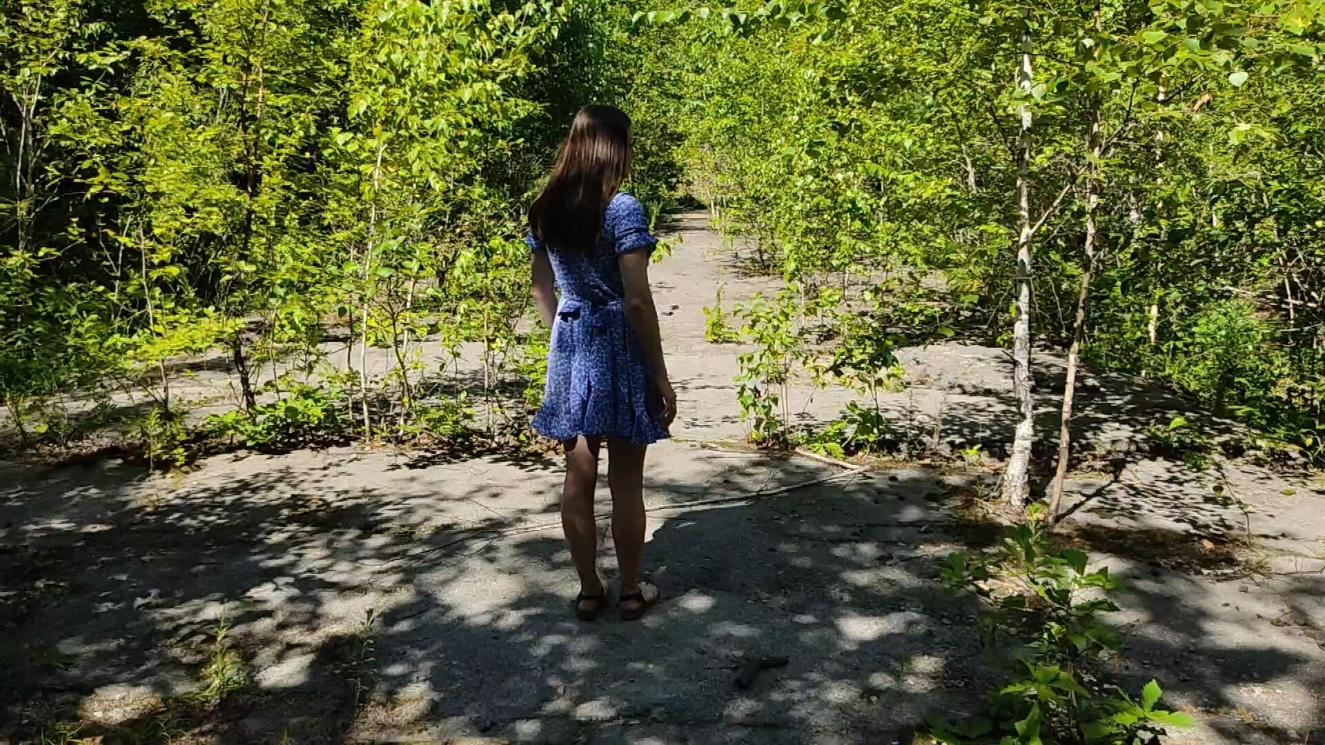 I went for a walk without panties