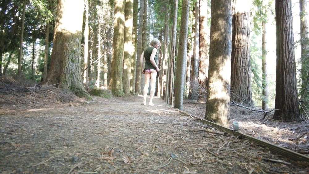Crossdress Walk in the Pine forest #7