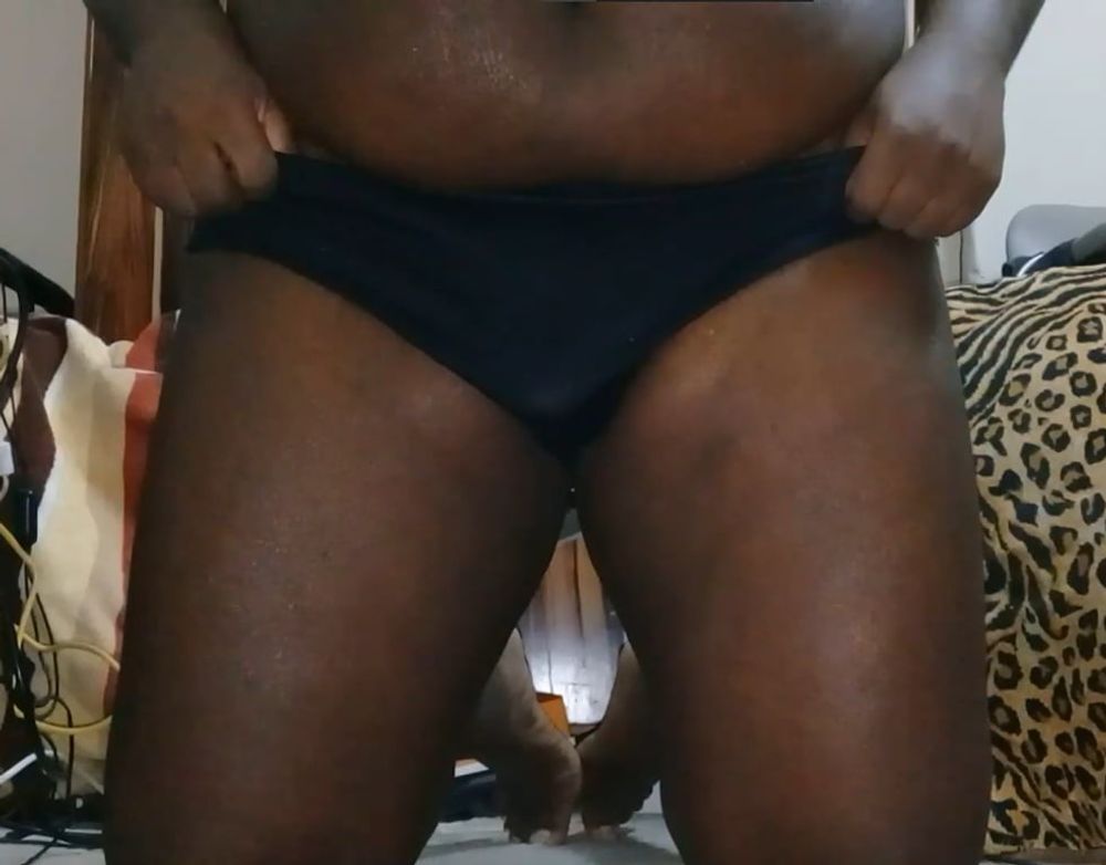 Black chubby sissy #12