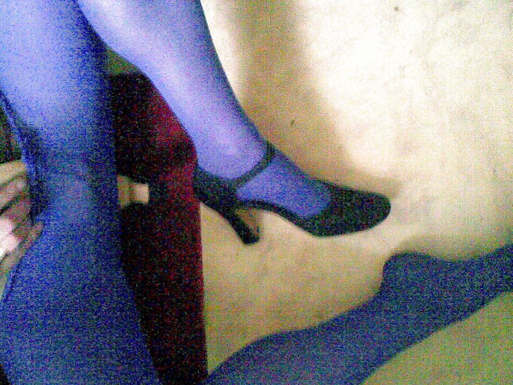 purple pantyhose #7