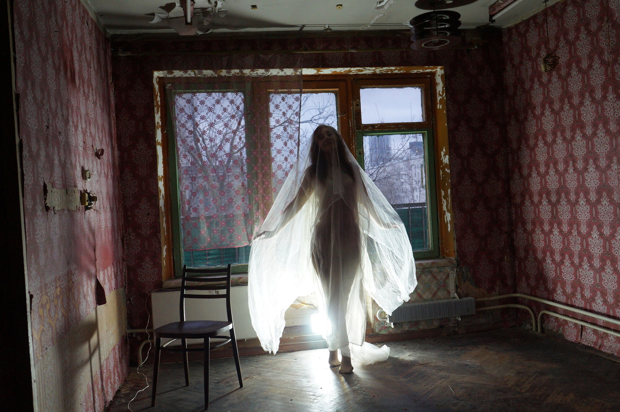 Ghost in a-maj in abandoned House #16
