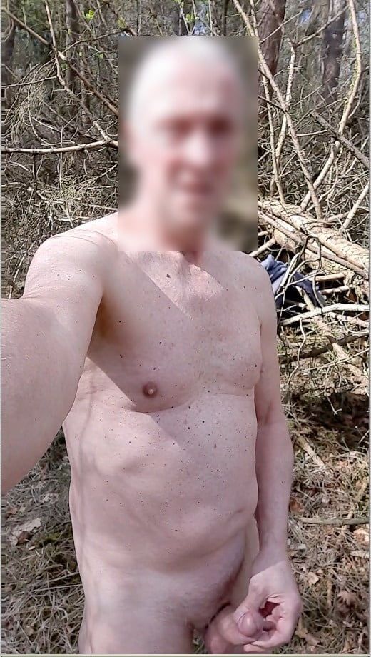 public woods naked outdoor exhibitionist jerking cumshot #56