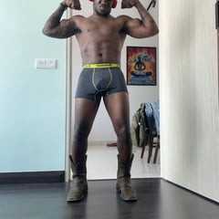 cowboy boots and underwear