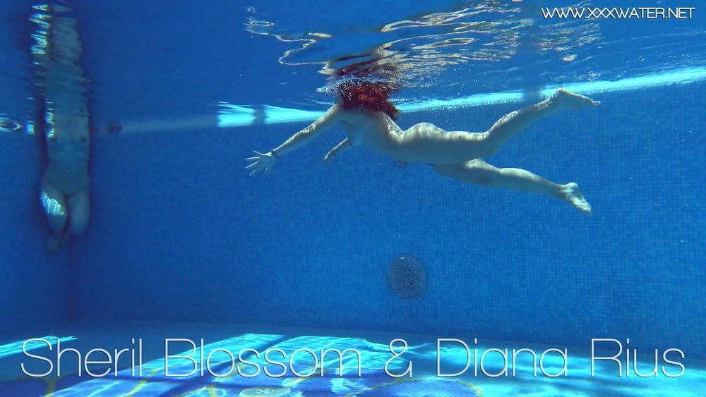  Sheril and Diana Rius Underwater Swimming Pool Erotics