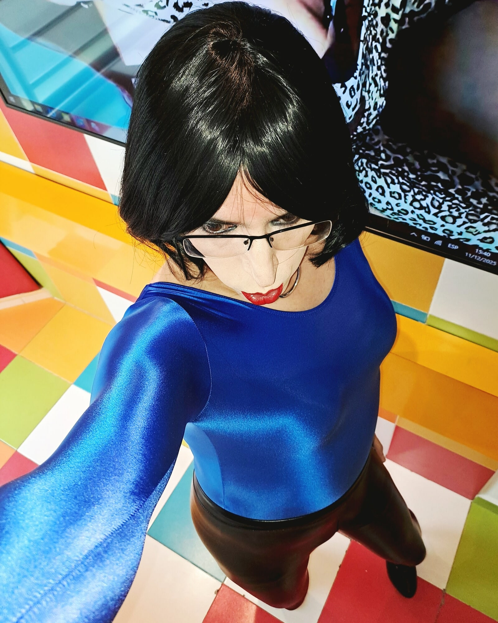 Blue body and black leggins #31