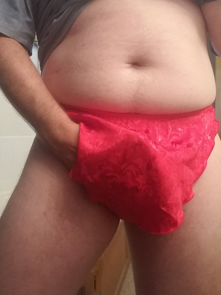 Red tap panties #5