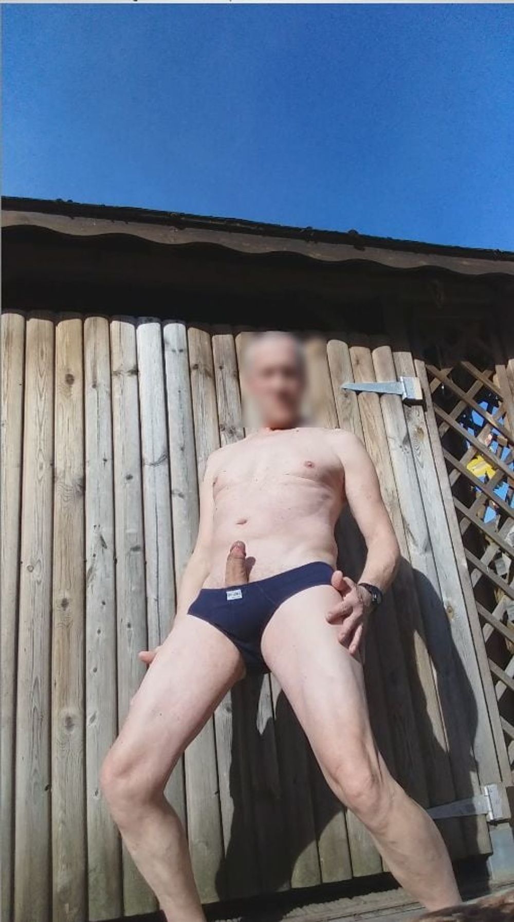 public outdoor brief jerking #8