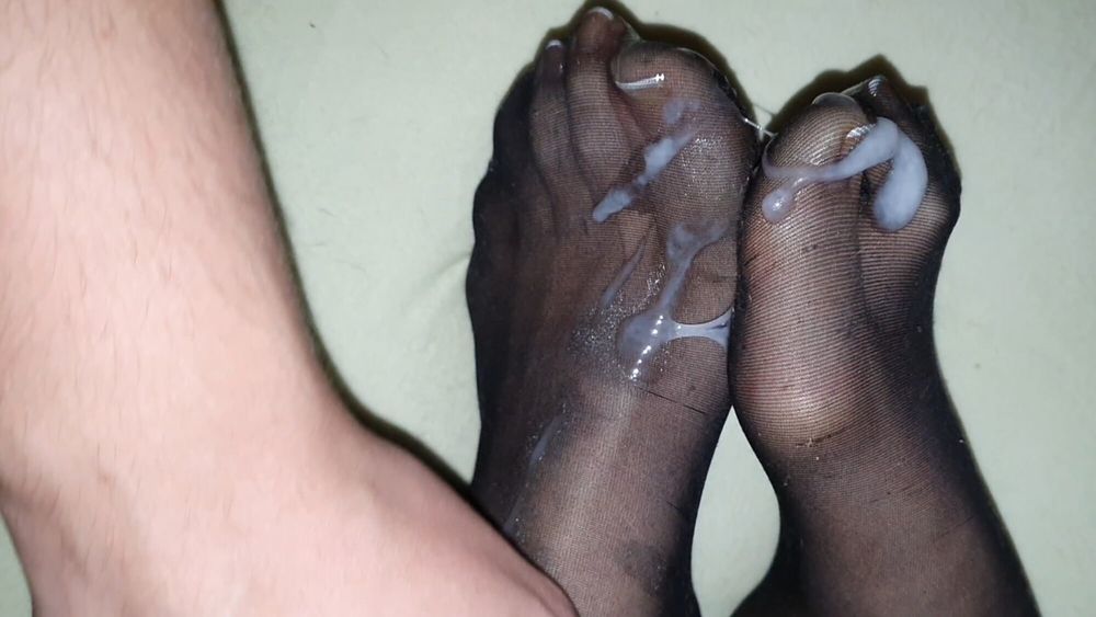 Semen on wife&#039;s feet all the time #51