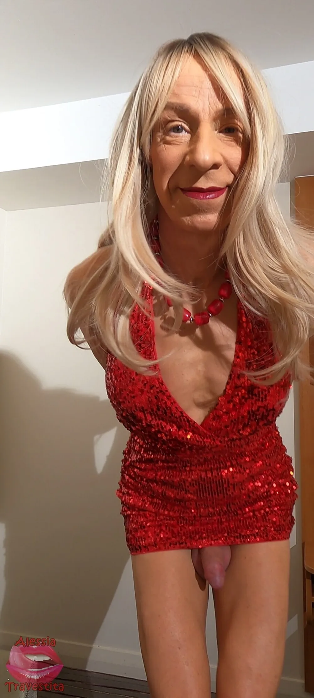 165 Alessia Travestita - Red Sequin Sparkle #8