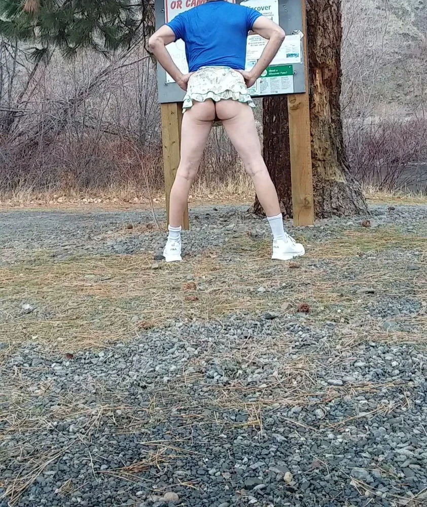 Black panties outside  #3