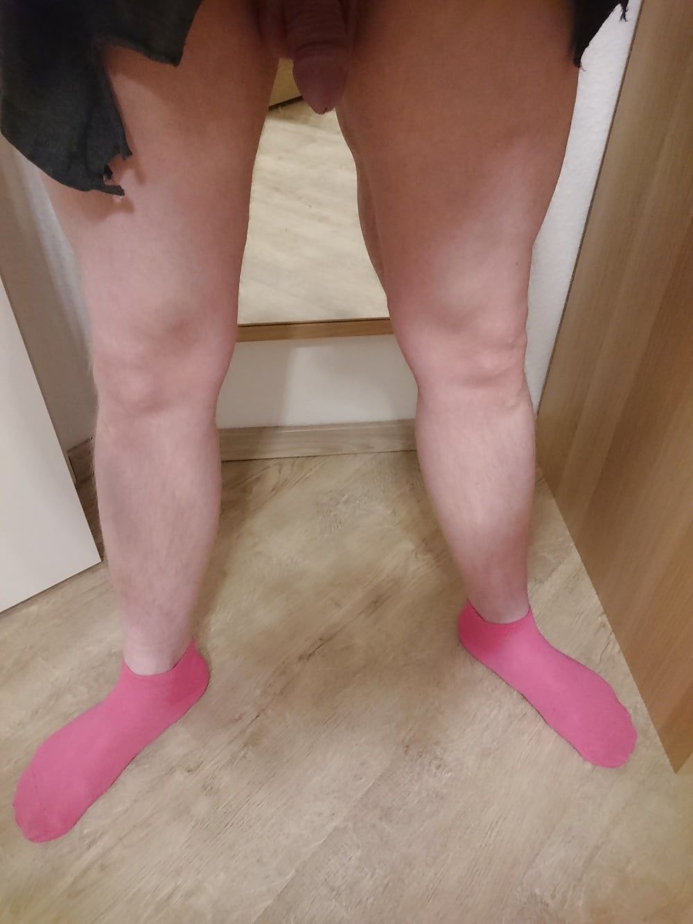 Torn shirt and pink socks #33