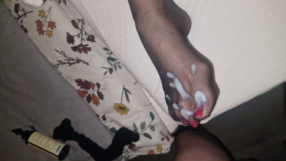 Semen on wife&#039;s feet all the time #35