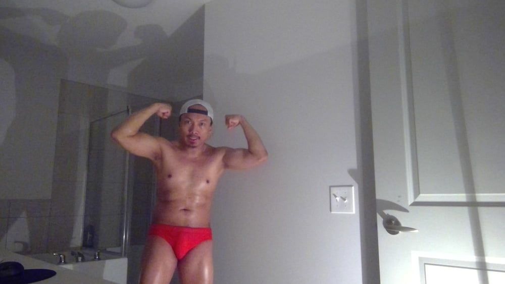 Flexing In Red Speedos Again! #9