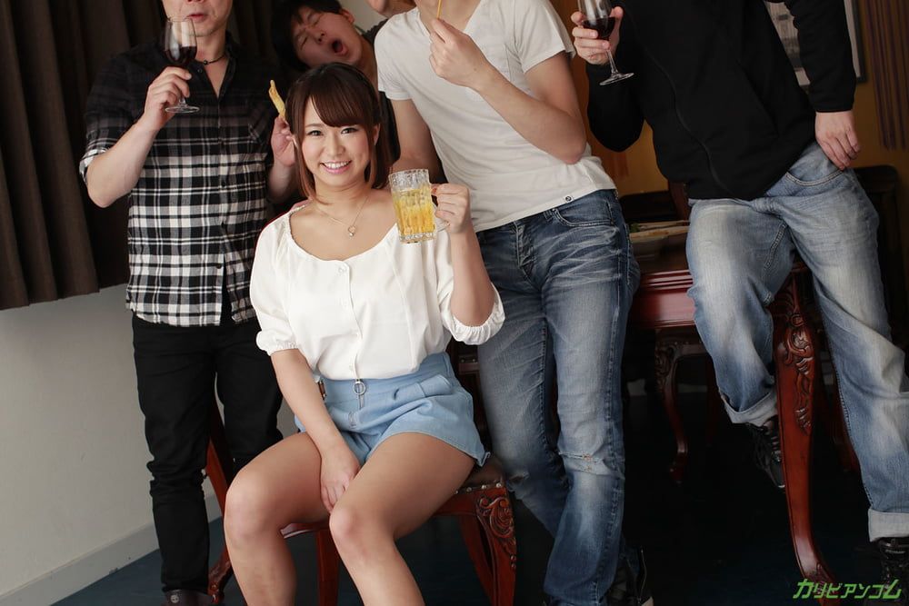 Riina Okamoto :: Orgy NTR At A Drinking Party - CARIBBEANCOM