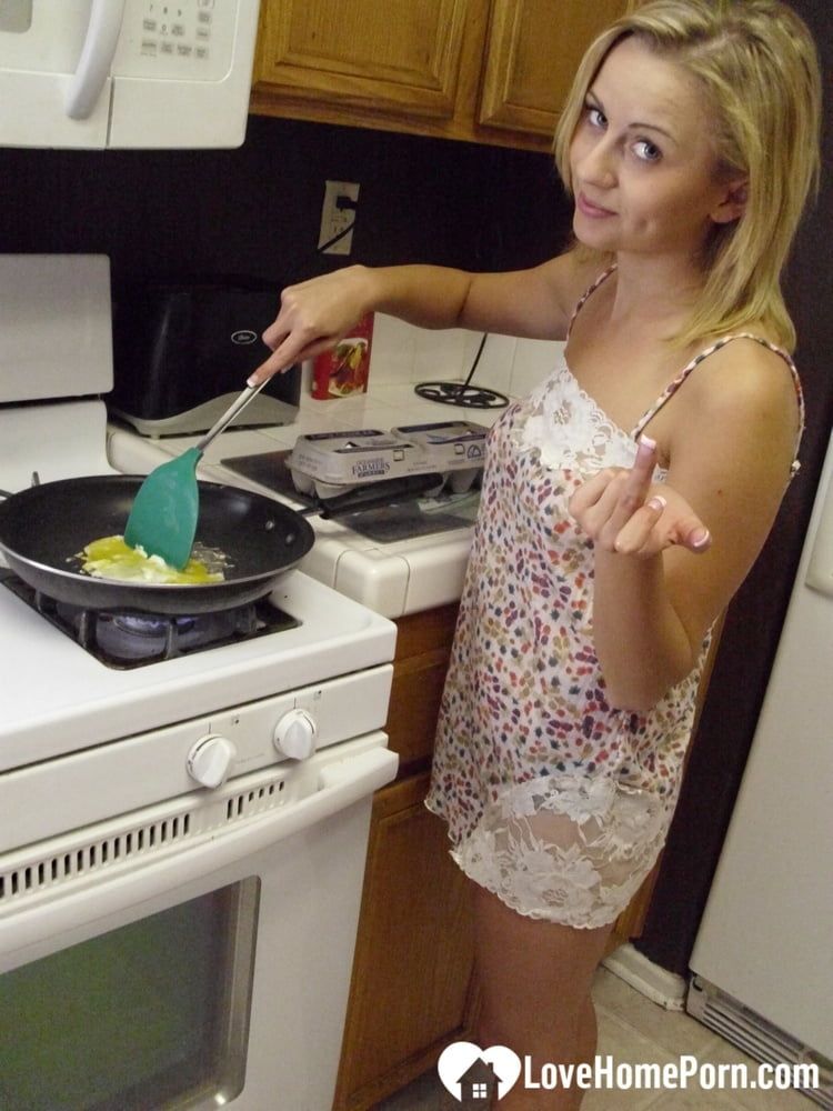 My wife really enjoys cooking while naked #18