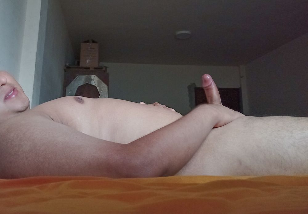 Me lying down and my penis standing - 02 (Naked and Excited) #22