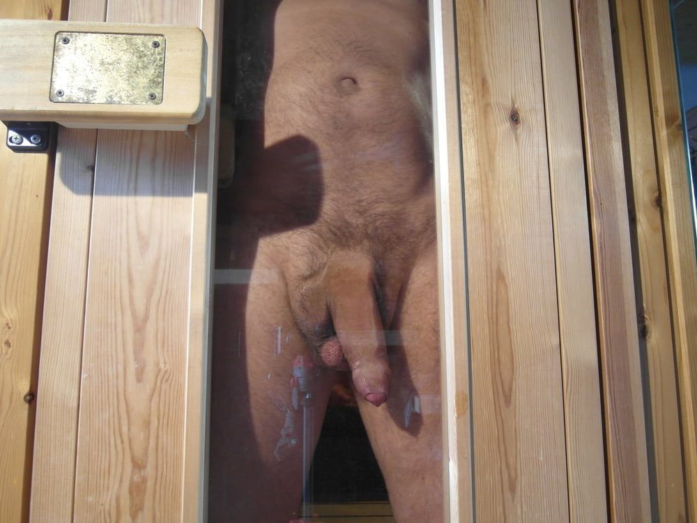 My big cock exposed in a sauna #6